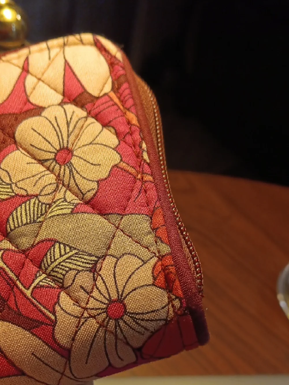 Vera Bradley Grab & Go RFID Wristlet in the retired Bohemian Blooms pattern. - Picture 13 of 14